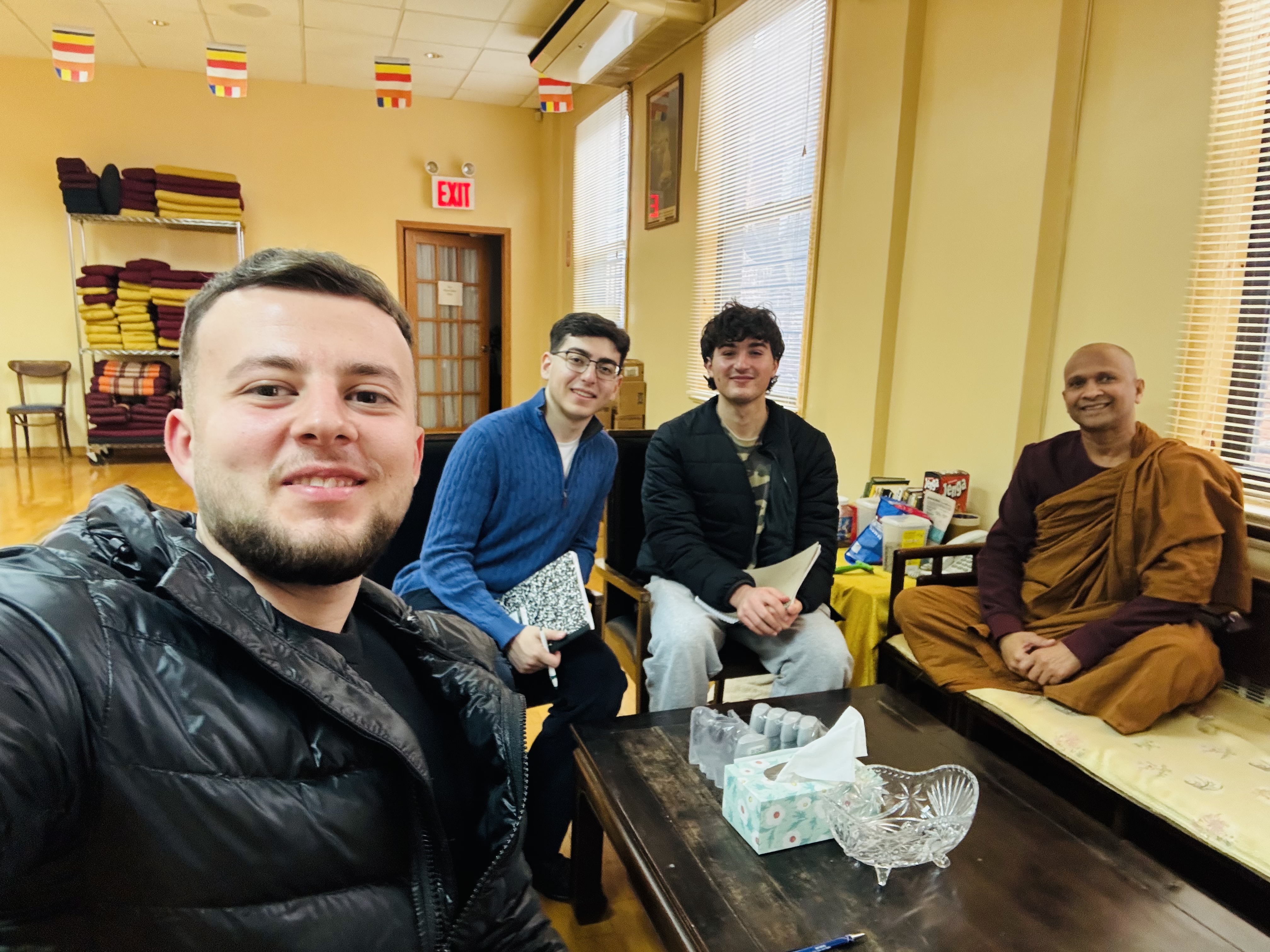 Meeting with Fordham University students