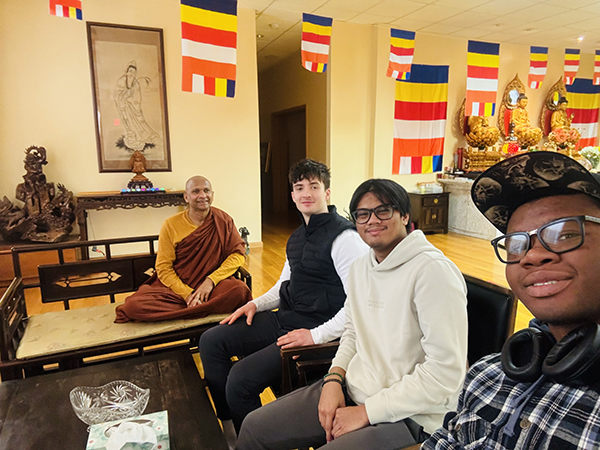 Meeting with Manhattan College students